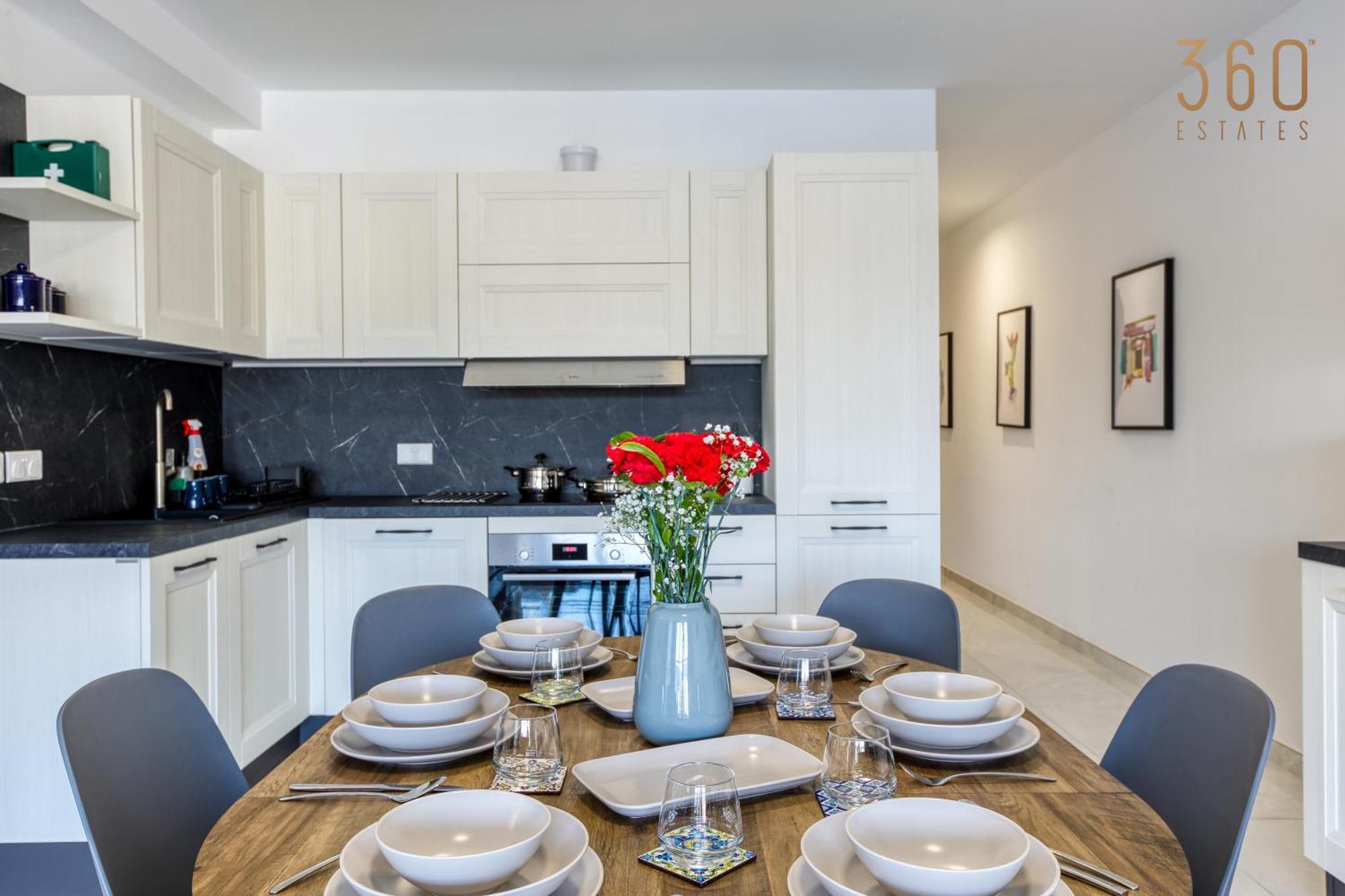 Apartment Waterfront 3br Home, With Private Balcony In Xemxija By 360 Estates *